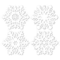 Christmas Die-Cut Snowflakes Decoration - Bulk 24 Pack