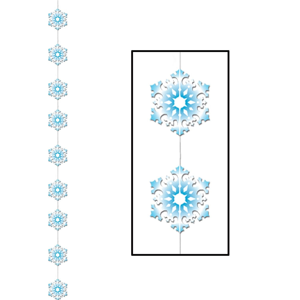 Christmas Snowflake Stringer - Bulk/12 Stringers