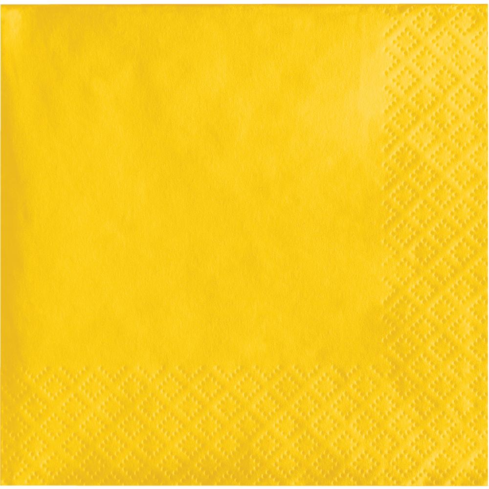 School Bus Yellow Beverage Napkin 2Ply (200/Pkg)