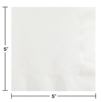 White Beverage Napkin 2Ply (200/Pkg)