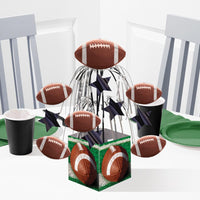 Tailgate Rush Cascading Foil Centerpiece Party Decoration