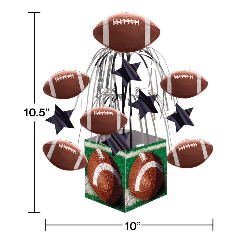 Tailgate Rush Cascading Foil Centerpiece Party Decoration