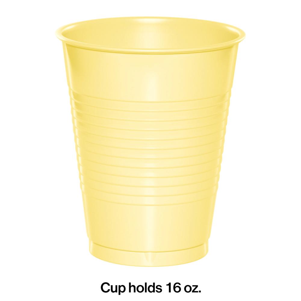 Mimosa Yellow 16 Oz Plastic Cups (20/Pkg)