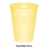 Mimosa Yellow 16 Oz Plastic Cups (20/Pkg)