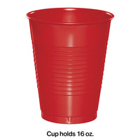 Classic Red 16 Oz Plastic Cups (20/Pkg)