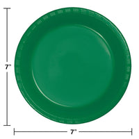 Emerald Green Plastic Dessert Plates, 20 ct Party Decoration