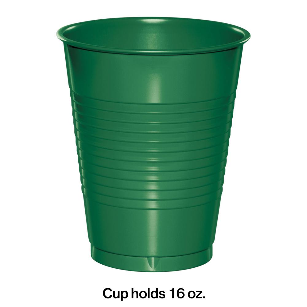 Emerald Green Plastic Cups, 20 ct Party Decoration