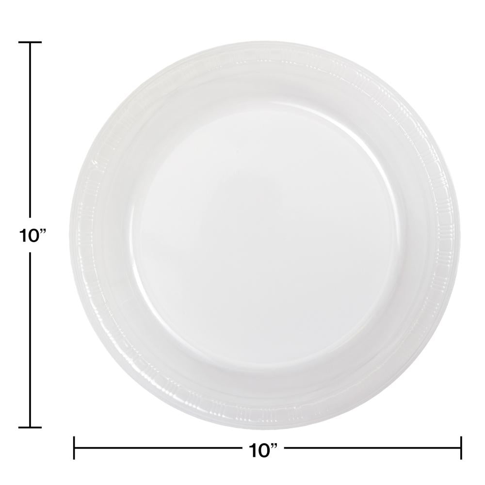 Clear Plastic Banquet Plates, 20 ct