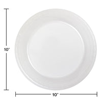 Clear Plastic Banquet Plates, 20 ct