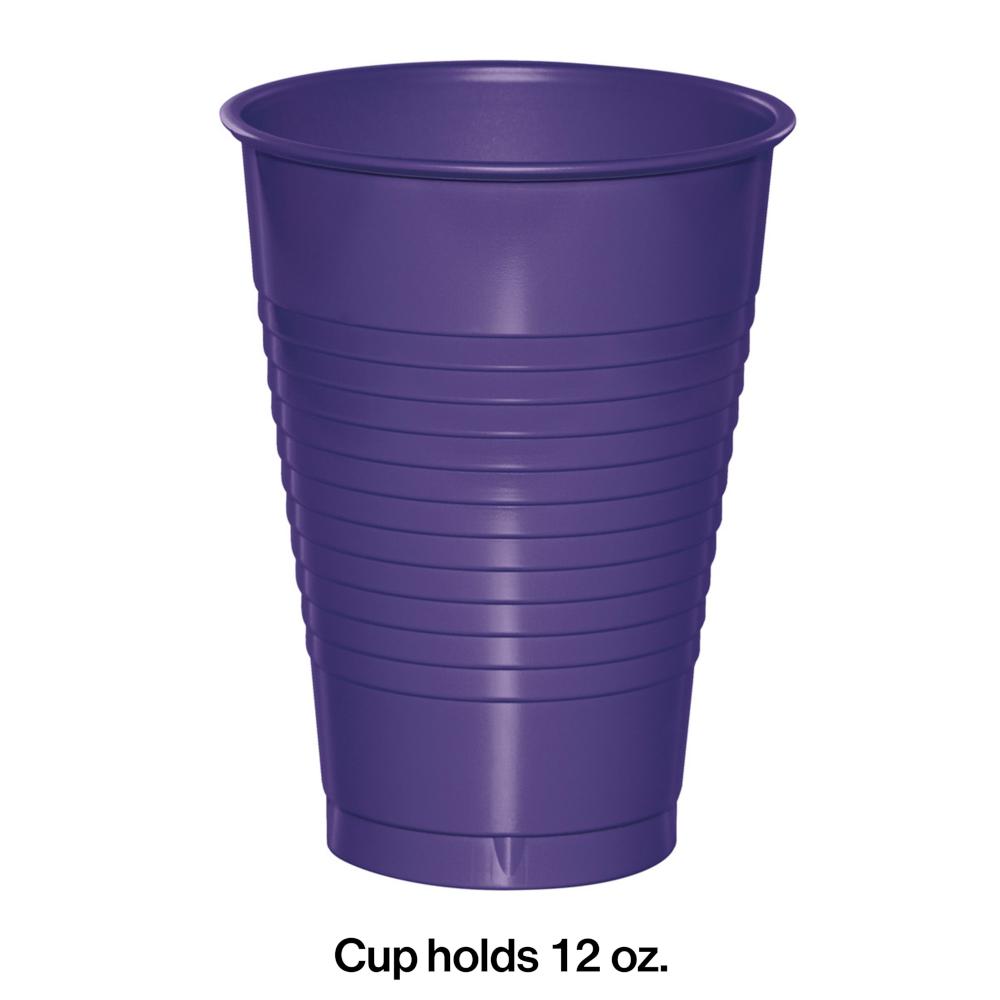 240ct Bulk Purple 12 oz Plastic Cups