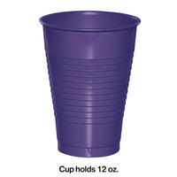 240ct Bulk Purple 12 oz Plastic Cups