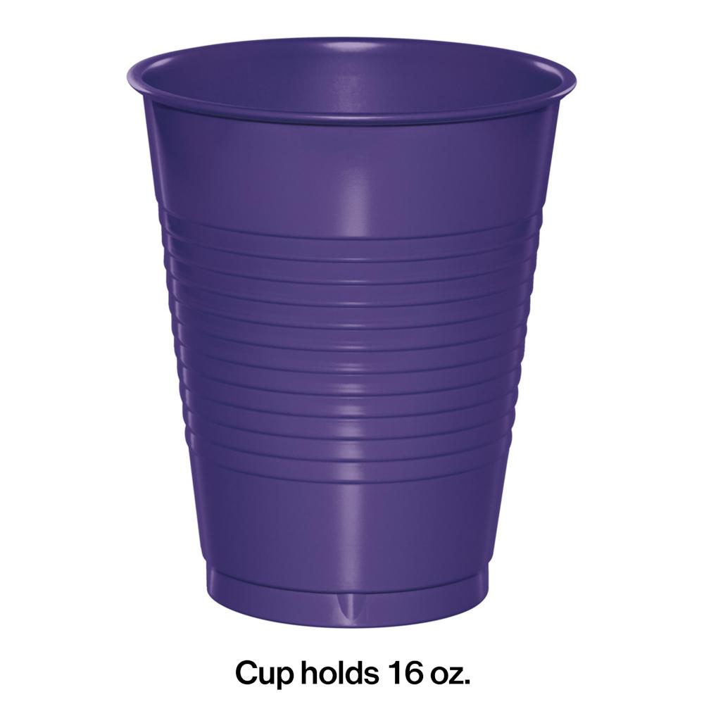 Purple Plastic Cups, 20 ct Party Decoration