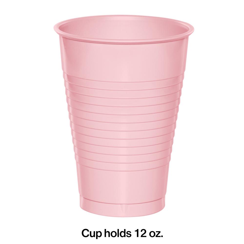 240ct Bulk Classic Pink 12 oz Plastic Cups