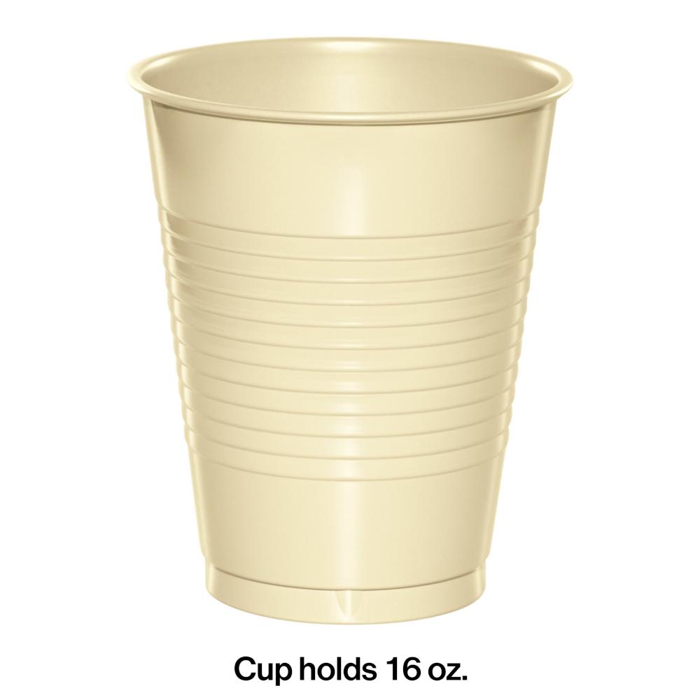 240 pc Bulk Ivory 16 oz Plastic Cups