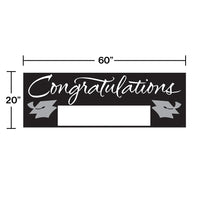 6ct Bulk Black Graduation Party Banners
