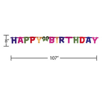 12ct Bulk Large Happy Birthday Party Banners