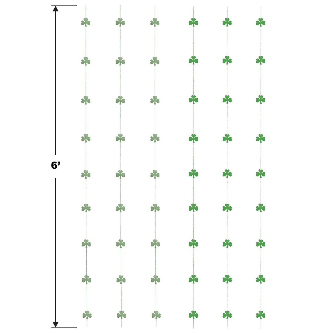 Shamrock Stringers, party supplies, decorations, The Beistle Company, St. Patricks, Bulk, Holiday Party Supplies, St. Patricks Day Party Supplies, St. Patricks Day Party Decorations and Accessories, St. Patricks Day Stringers