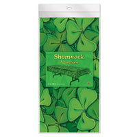 Party Supplies - Shamrock Tablecover (Case of 12)