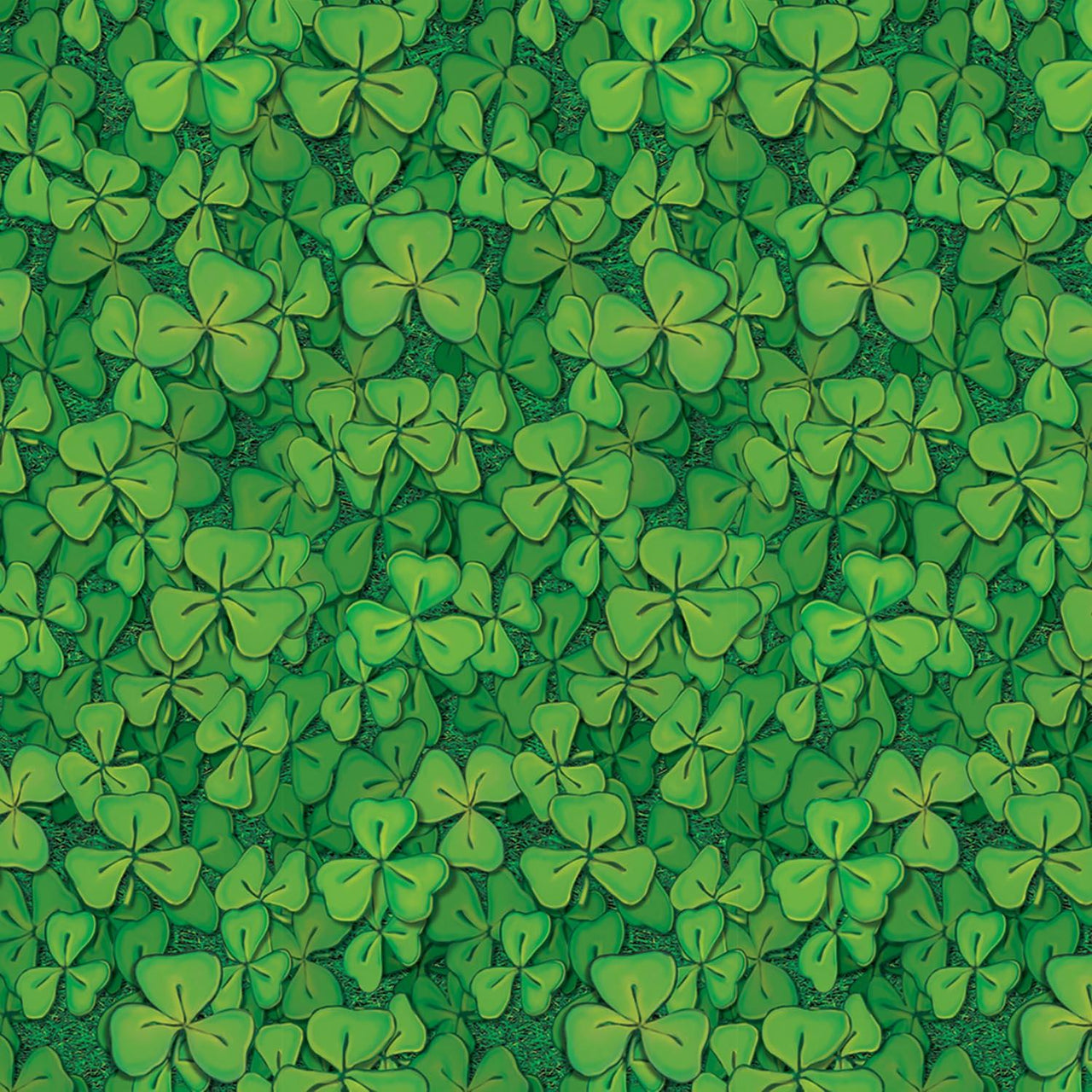 St. Patrick's Day Clover Field Backdrop - Bulk 6 Pack