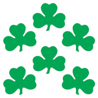 St. Patrick's Day Packaged Printed Shamrock Cutouts - Bulk 144 Pack
