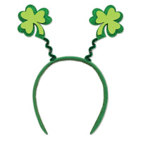 St. Patrick's Day Glittered Shamrock Boppers - Bulk 12 Pack
