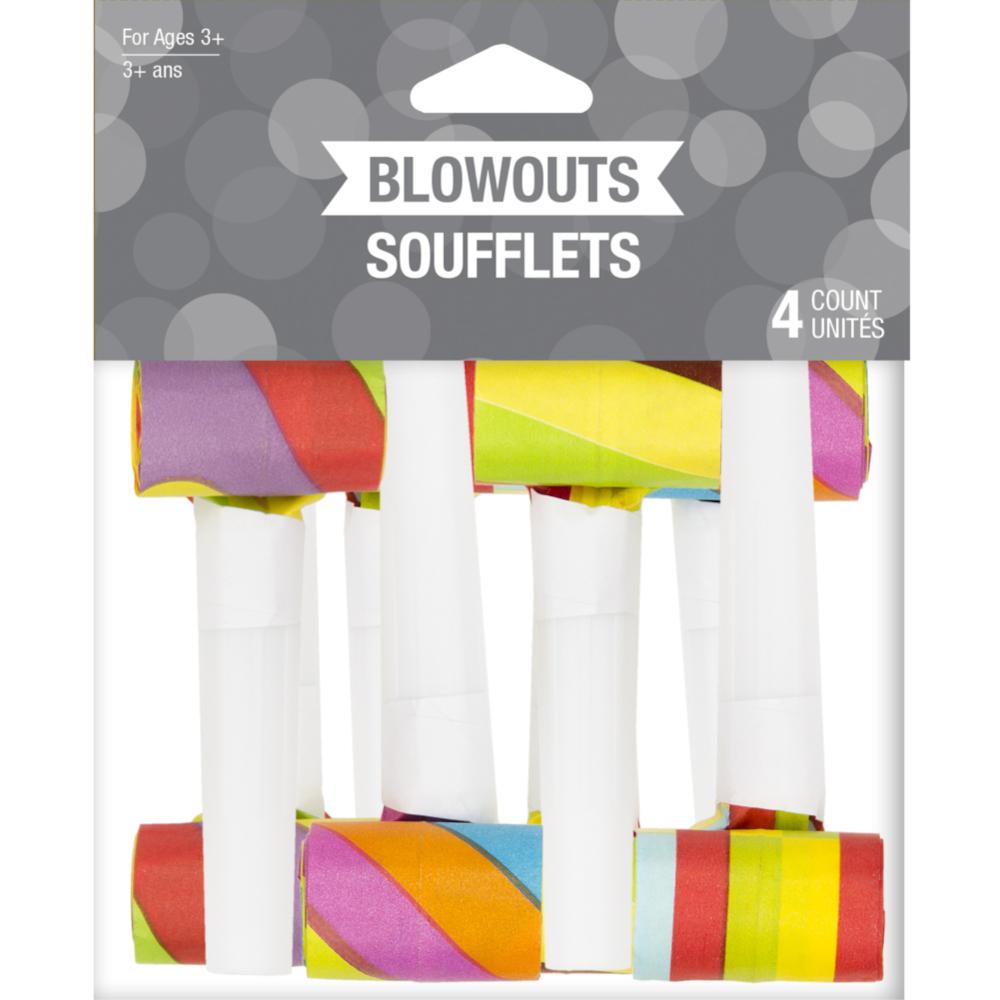 Assorted Party Blowers, 4 ct Party Decoration