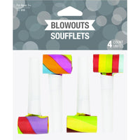 Assorted Party Blowers, 4 ct Party Decoration