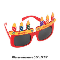 Birthday Cake Glasses Party Decoration