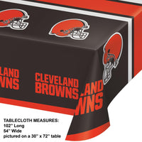 Cleveland Browns Plastic Table Cover, 54