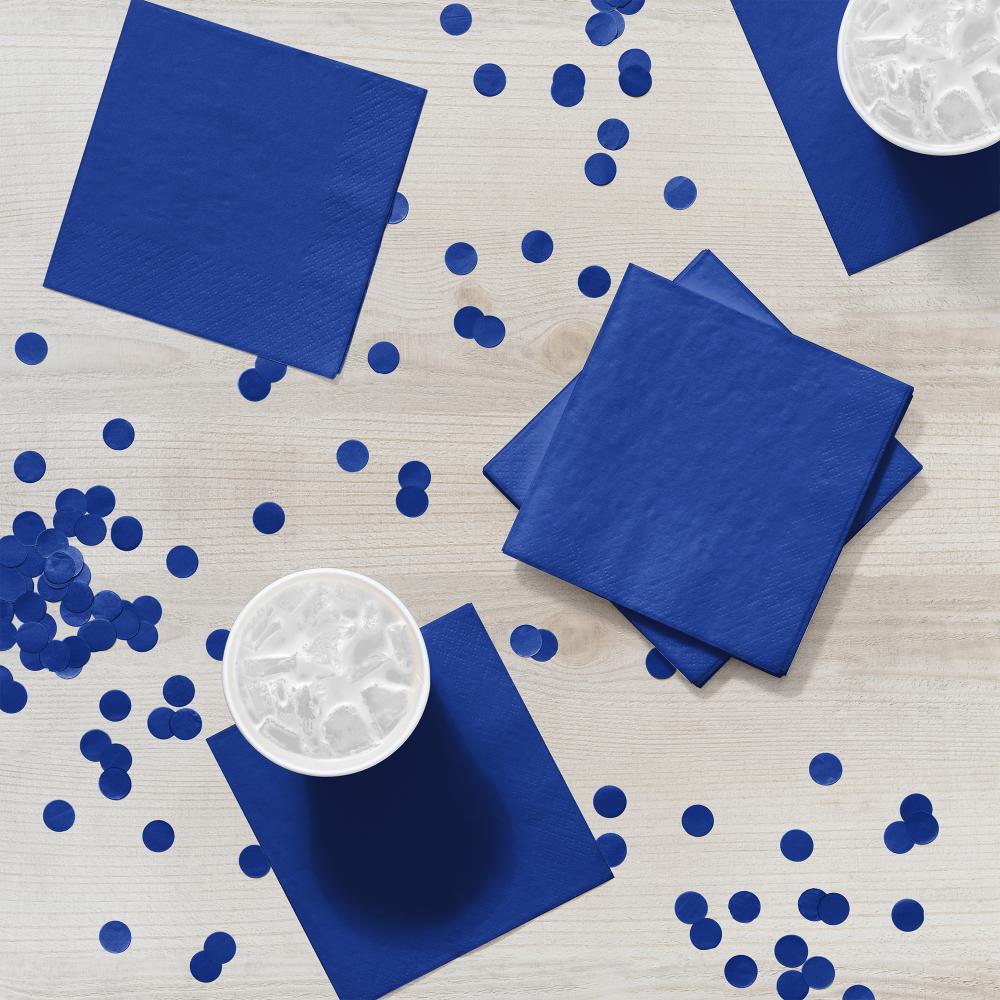 Cobalt Blue Beverage Napkins, 20 ct Party Decoration