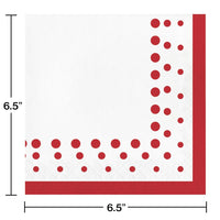 192ct Bulk Sparkle and Shine Ruby Luncheon Napkins