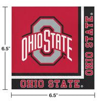 Ohio State University Napkins, 20 ct Party Decoration