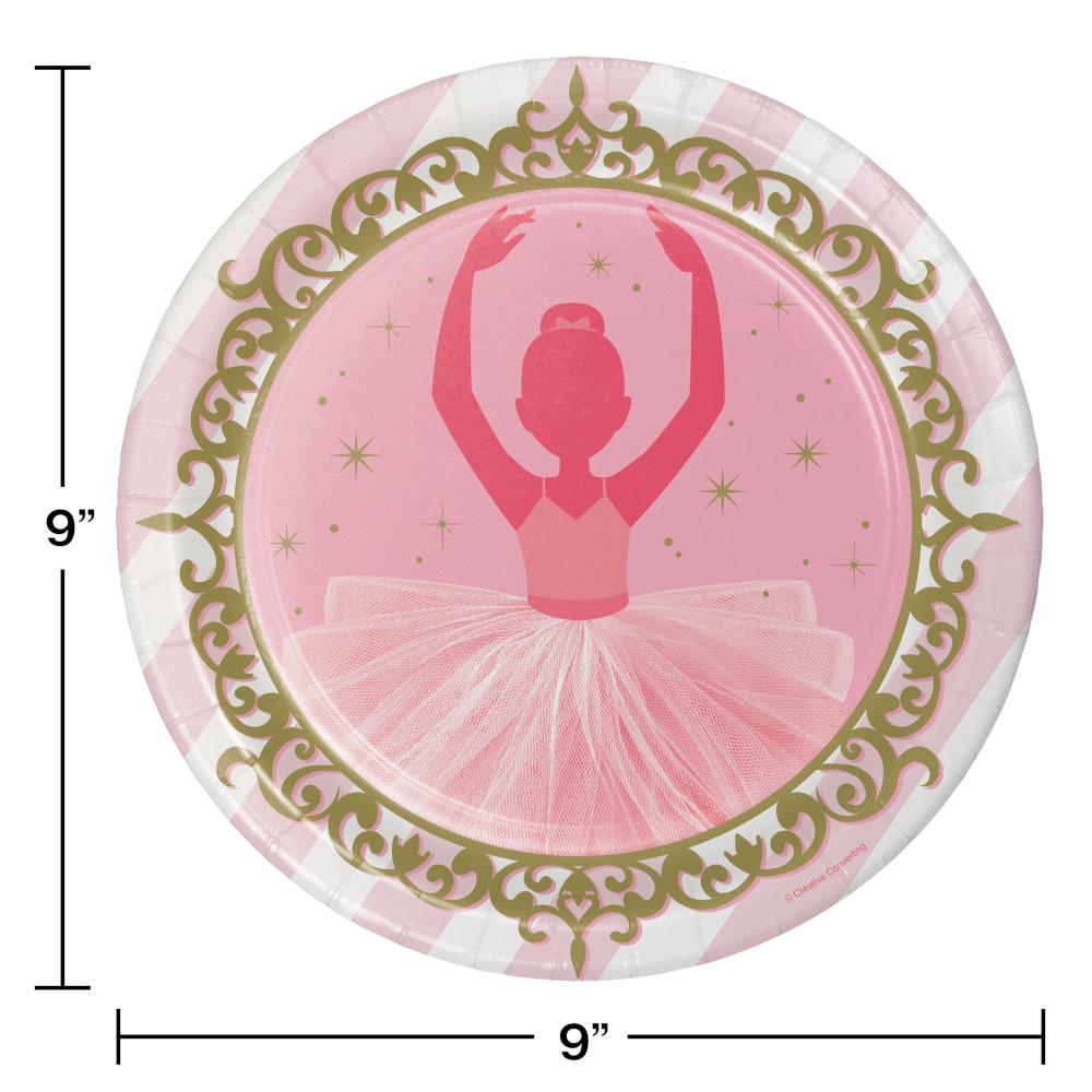 96ct Bulk Twinkle Toes Dinner Plates