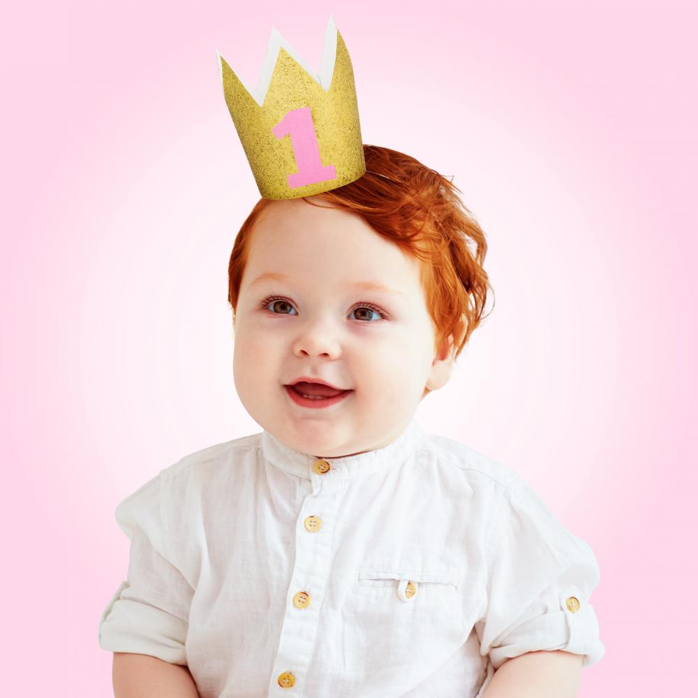 6ct Bulk 1st Birthday Girl Crowns
