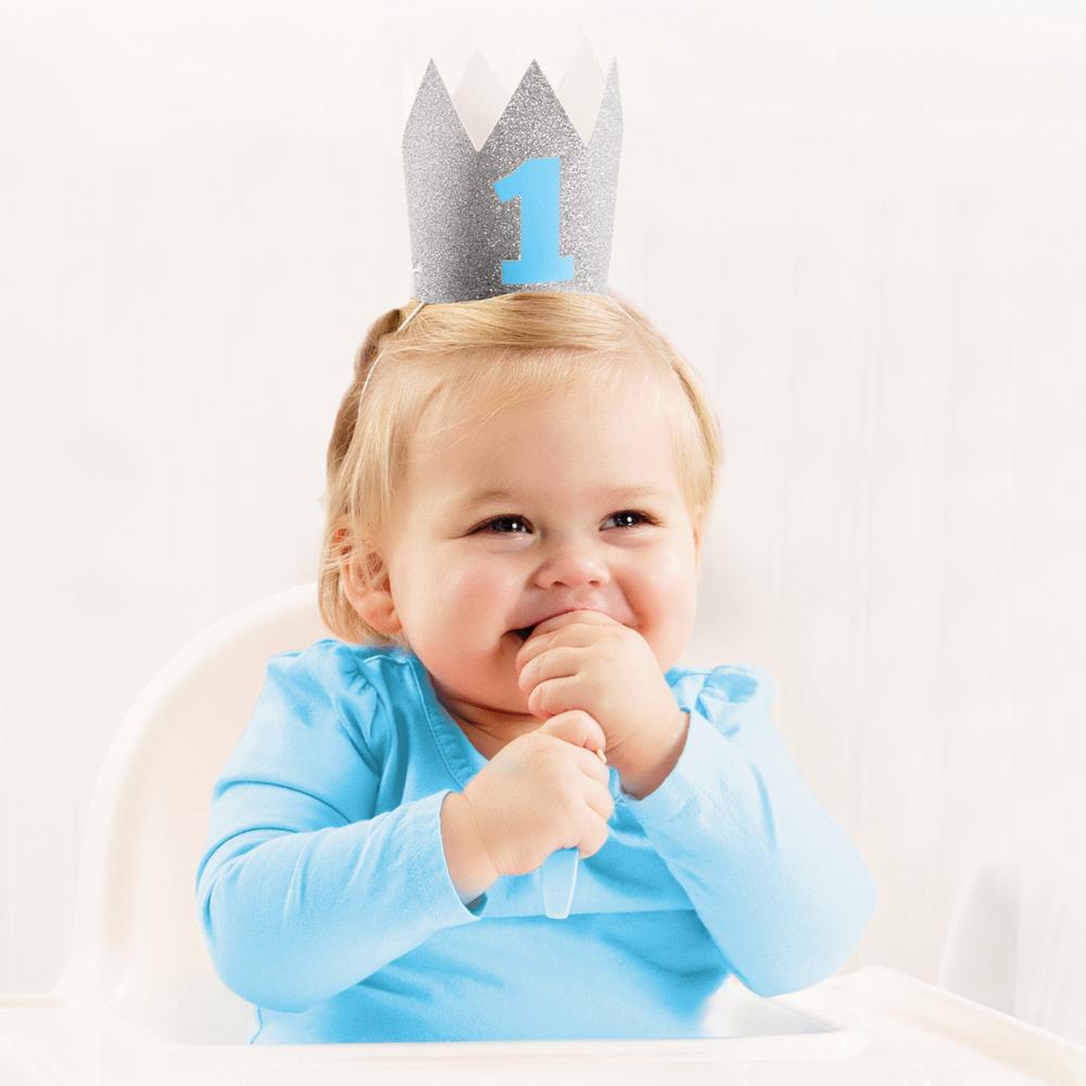 6ct Bulk 1st Birthday Boy Crowns