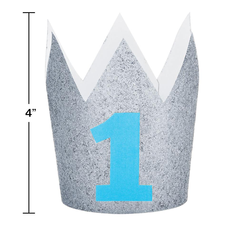 6ct Bulk 1st Birthday Boy Crowns