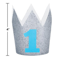 6ct Bulk 1st Birthday Boy Crowns