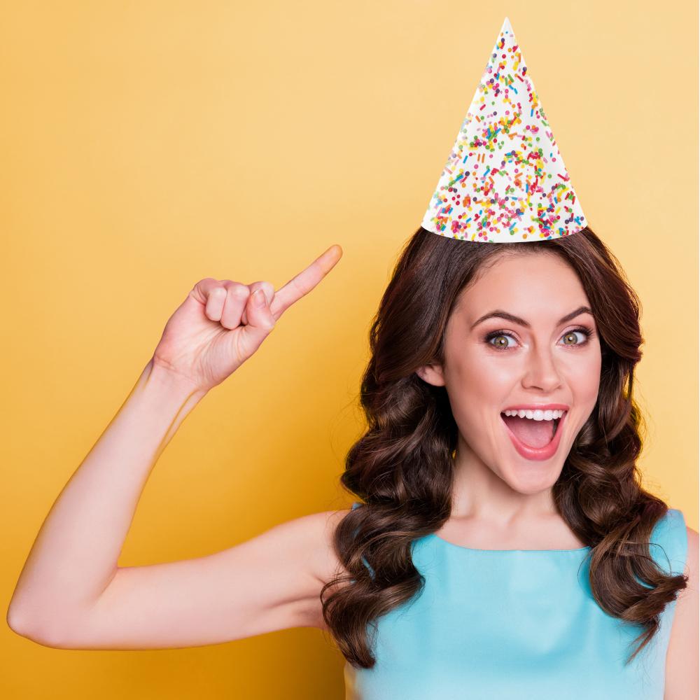 48ct Bulk Confetti Sprinkles Party Hats