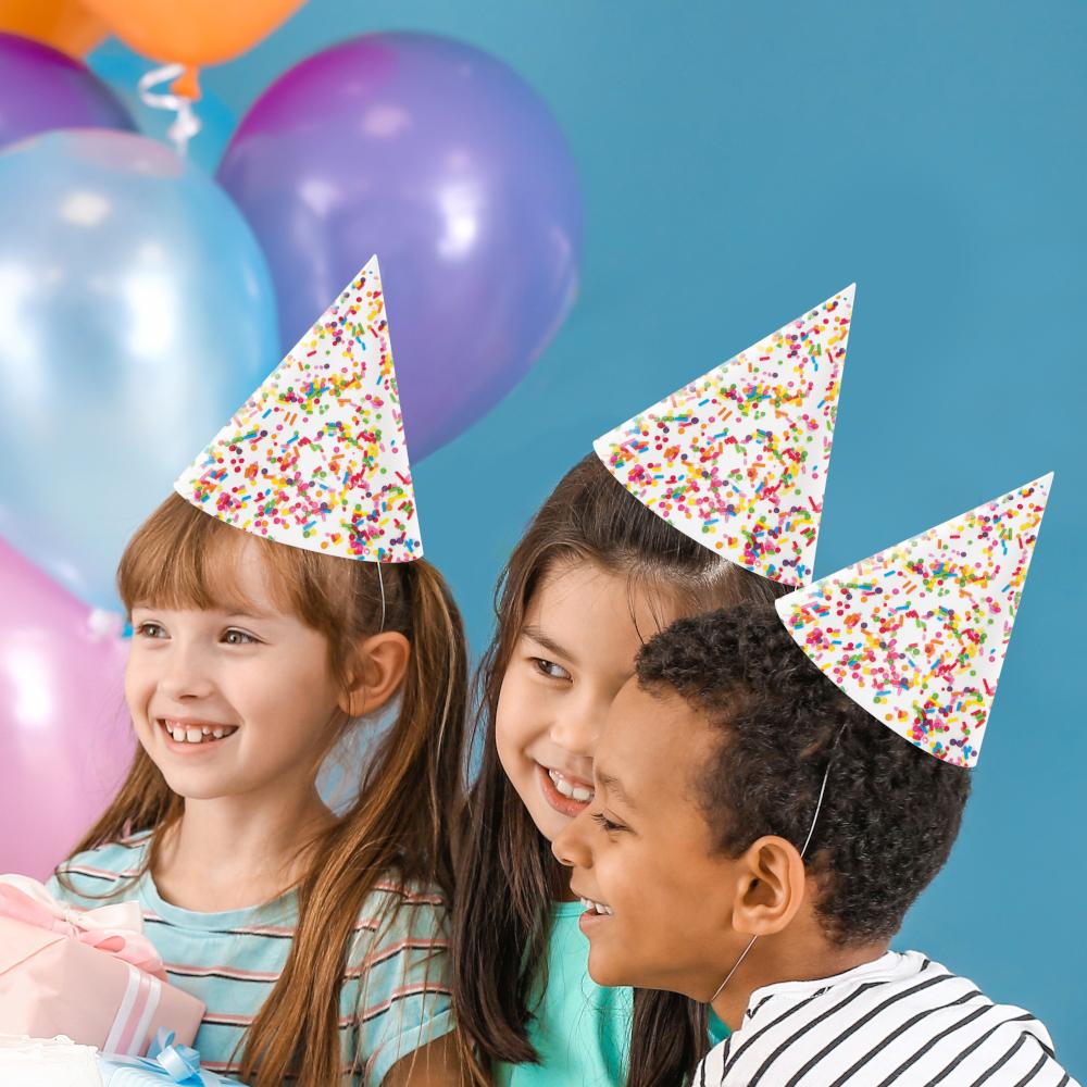 48ct Bulk Confetti Sprinkles Party Hats