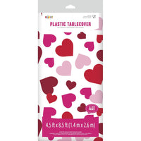 Valentine Plastic Tablecover, 54