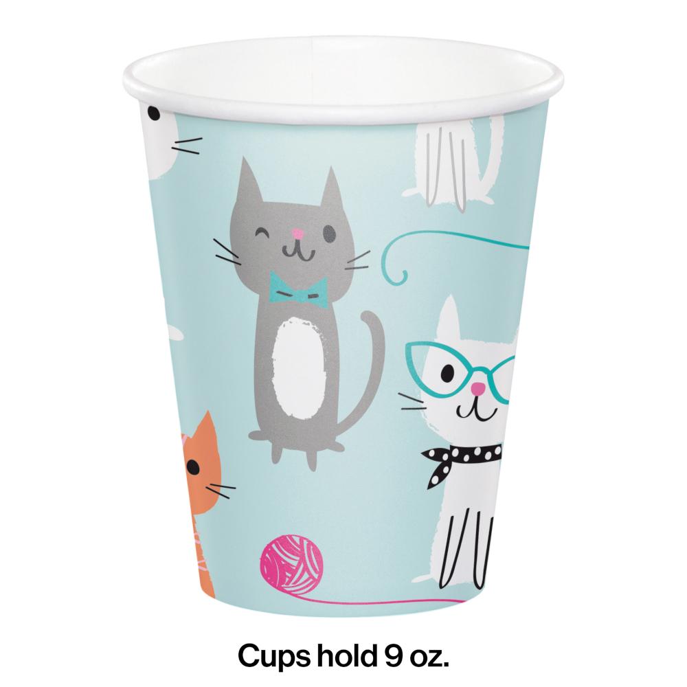 Purr-Fect Party Hot/Cold Paper Paper Cups 9 Oz., 8 ct Party Decoration