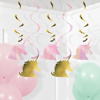 Sparkle Unicorn Dizzy Danglers, 5 ct Party Decoration