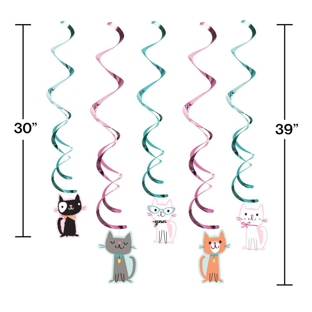 30ct Bulk Purr-fect Cat Party Dizzy Danglers