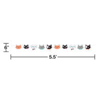 Purr-Fect Party Shaped Banner W/Twine Party Decoration