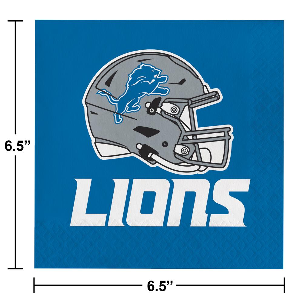 Detroit Lions Napkins, 16 ct