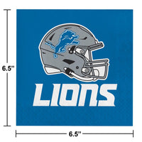 Detroit Lions Napkins, 16 ct