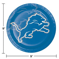 Detroit Lions Paper Plates, 8 ct Party Decoration