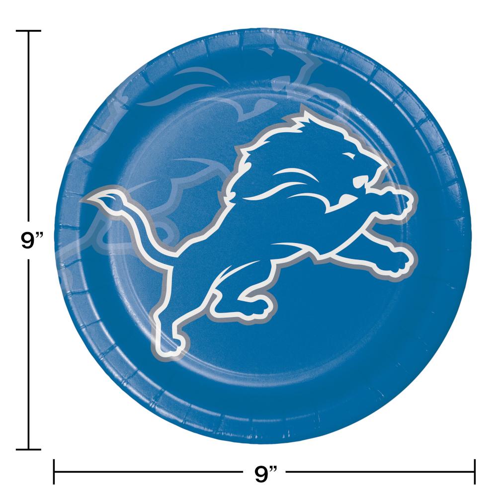 96ct Bulk Detroit Lions Dinner Plates