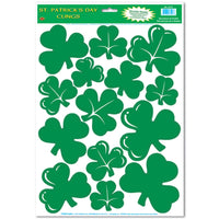 St. Patrick's Day Shamrock Clings - Bulk/168 Clings
