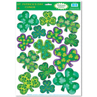Irish-Mood Shamrock Clings - Bulk/168 Clings